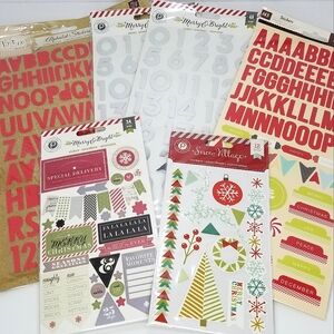 Holiday/Christmas New in Package Sticker Lot- Prima~Pink Paislee~Studio Calico